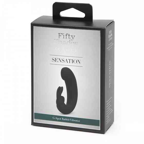 Подвійний вібратор кролик Fifty Shades of Grey Sensation Rechargeable G-Spot Rabbit Vibrator Sex Aura Київ