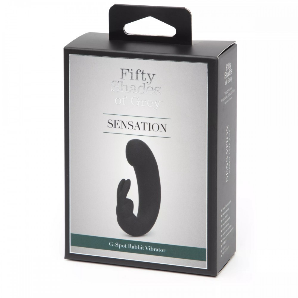 Подвійний вібратор кролик Fifty Shades of Grey Sensation Rechargeable G-Spot Rabbit Vibrator Sex Aura Київ - фото 5