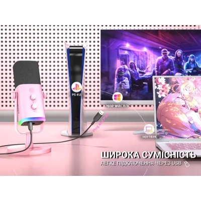 Мікрофон Fifine TAM8P USB/XLR Pink (TAM8P) Вінниця - фото 3