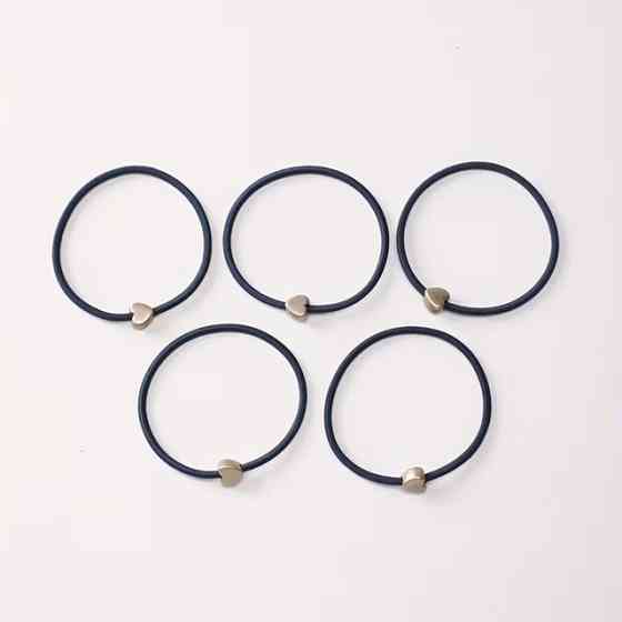 Резинки для волос с сердечком – набор 15 шт, эластичные Киев