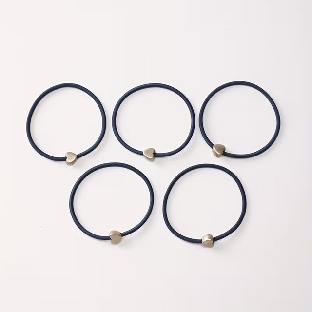 Набір резинок для волосся з металевим сердечком – 15 штук, м’які еластичні гумки Київ - фото 3