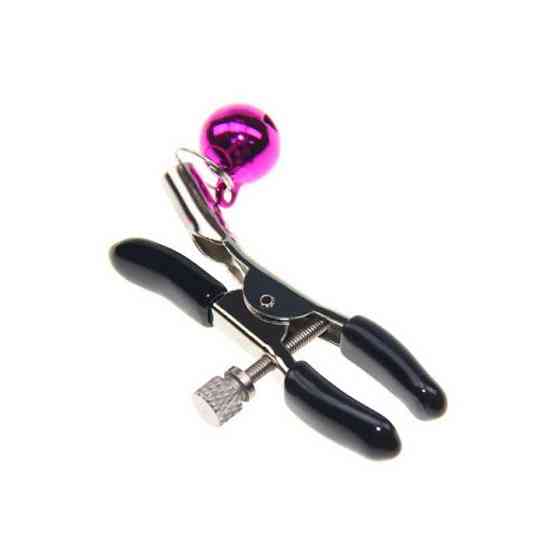 Затискачі для сосків із дзвіночком - Чорний - Садо-мазо Вінниця