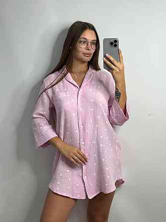 Жіноча муслінова нічна сорочка Зефірний XL-2XL Харків