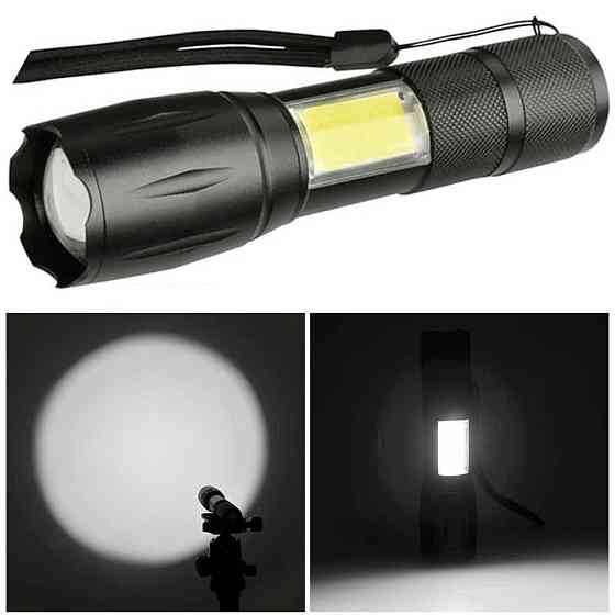Мощный ручной фонарик с USB-зарядкой и ZOOM,BL-29-T6 SBR Киев