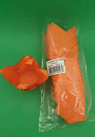 Тартолетка для кексів"Тюльпан Помаранчевий" (50*65/90) (100шт)/ТЛ-160/ (1 уп.) Харків