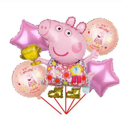 Шарики Свинка Пеппа 5 штук разноцветный Киев