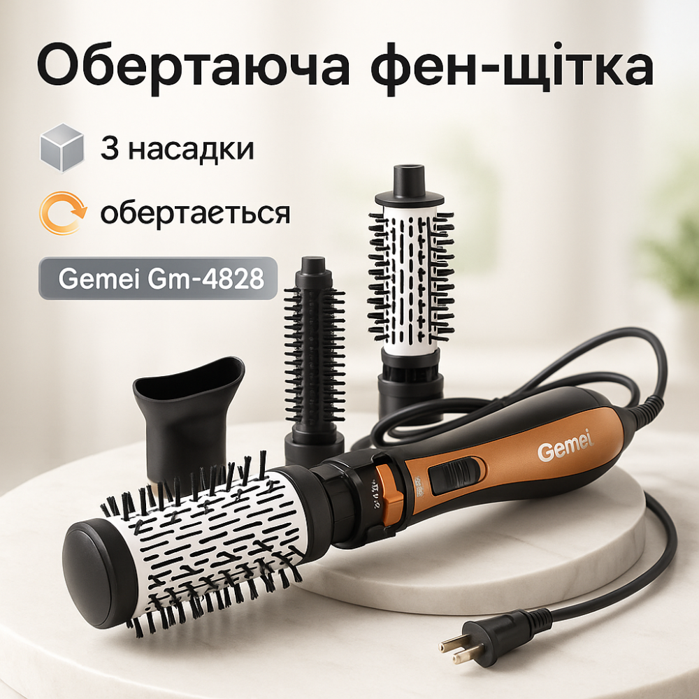 Фен для волосся з холодним режимом, Хороший фен, Щітка для сушіння Класичний волосся OI-51 Львів - фото 11