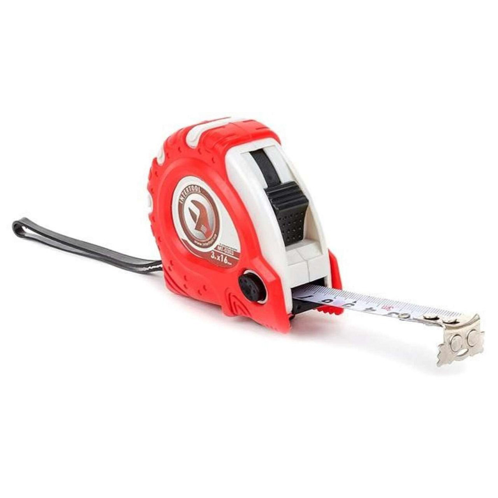 Рулетка з металевим полотном 3м x 16мм Супер Магніт блістер Мукачево - фото 1