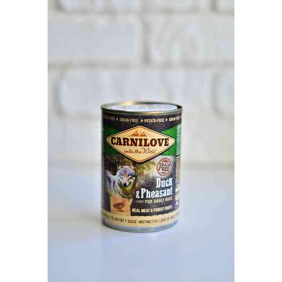 Влажный корм Carnilove Duck & Pheasant для собак, утка и фазан, 400 г Винница