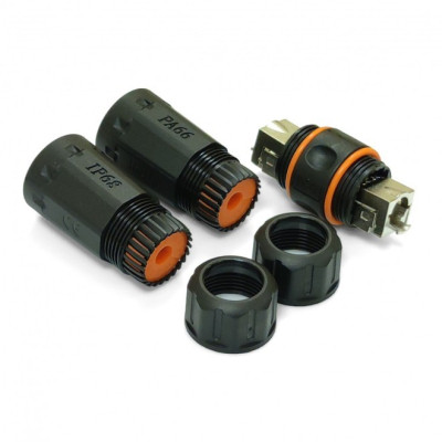 Конектор RJ45 водонепроникний IP68, cat.6A STP Eserver (WT-2611) Вінниця - фото 3