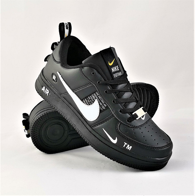 Кроссовки Nike Force Черные Женские Форсы Найк (размеры: 38) Видео Обзор Днепр - изображение 3