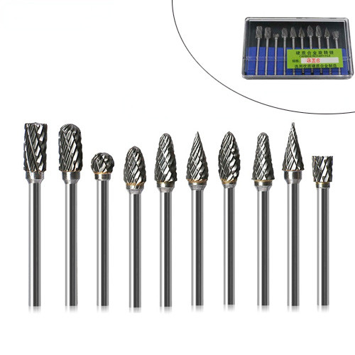 Набор борфрез по металлу 10шт, хвостовик 3мм, для гравера, карбид вольфрама Винница - изображение 5