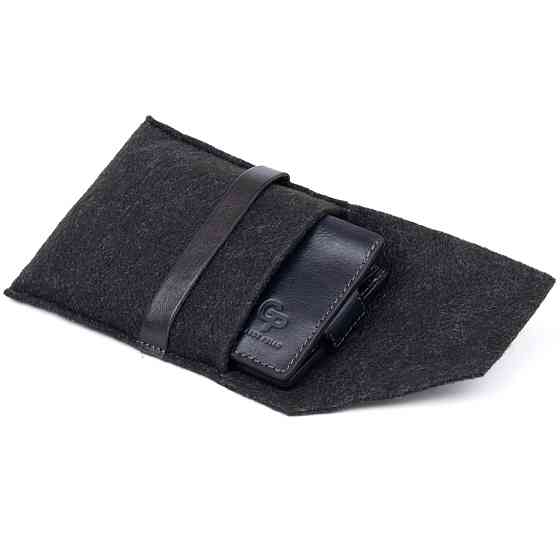 Функциональное тонкое портмоне GRANDE PELLE 11323 Синее Киев