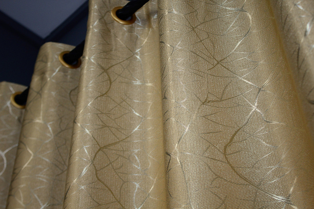 Комплект штор на люверсах VR-Textil Льон Савана № 982ш Бежевий 150х250 см 2 шт (37-0099) Київ - фото 6