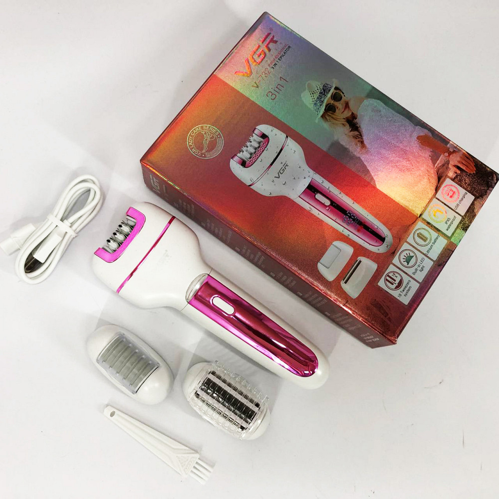 Епілятор електробритва для ніг VGR V-732, Епілятор жіночий із зарядкою від USB, Прилад для чищення ніг JY-93 Львів - фото 1