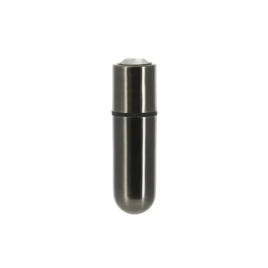 Віброкуля PowerBullet First-Class Bullet 2.5″ з Key Chain Pouch, Gun Metal, 9 режимів вібрації Львів - фото 1