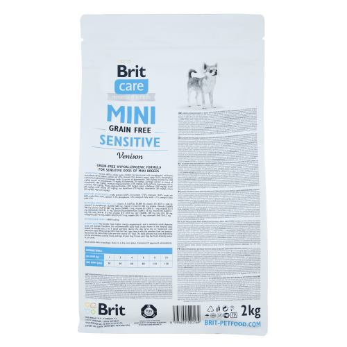 Корм сухий Brit Care Grain Free Mini Sensitive для собак мініатюрних порід з чутливим травленням з олениною 2 кг Київ - фото 3