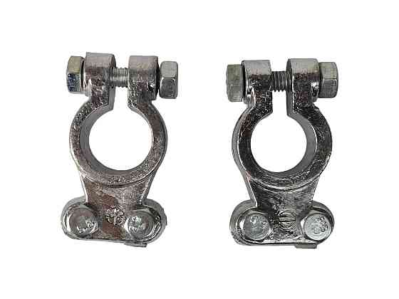 Клеммы свинцовые усиленные (прямые) (к-кт 2 шт) АКБ Мукачево