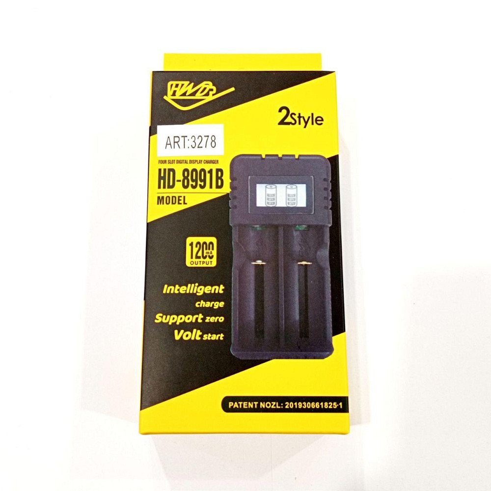 Зарядное устройство для аккумуляторов 2x18650 и др./ от сети / HD-8991B/F2, (С ЭКРАНОМ) /  7003 Днепр - изображение 2