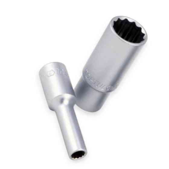 Головка торцевая двенадцатигранная удлиненная 1/2 10мм CrV Мукачево