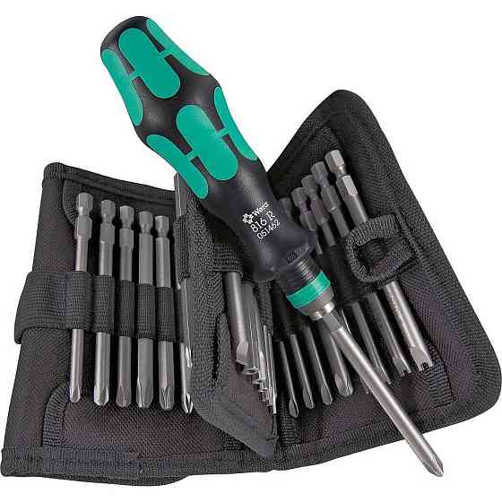 Викрутка WeraKraftform набір 33шт, бітотримач 1/4", 32 подовжені біти 89мм PH,PZ,HEX,SL,Torx 05059297001 Одеса