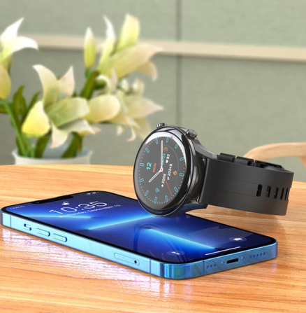 Розумний годинник Smart Watch Hoco Y7 + магнітна зарядка (Чорний) Вінниця - фото 10