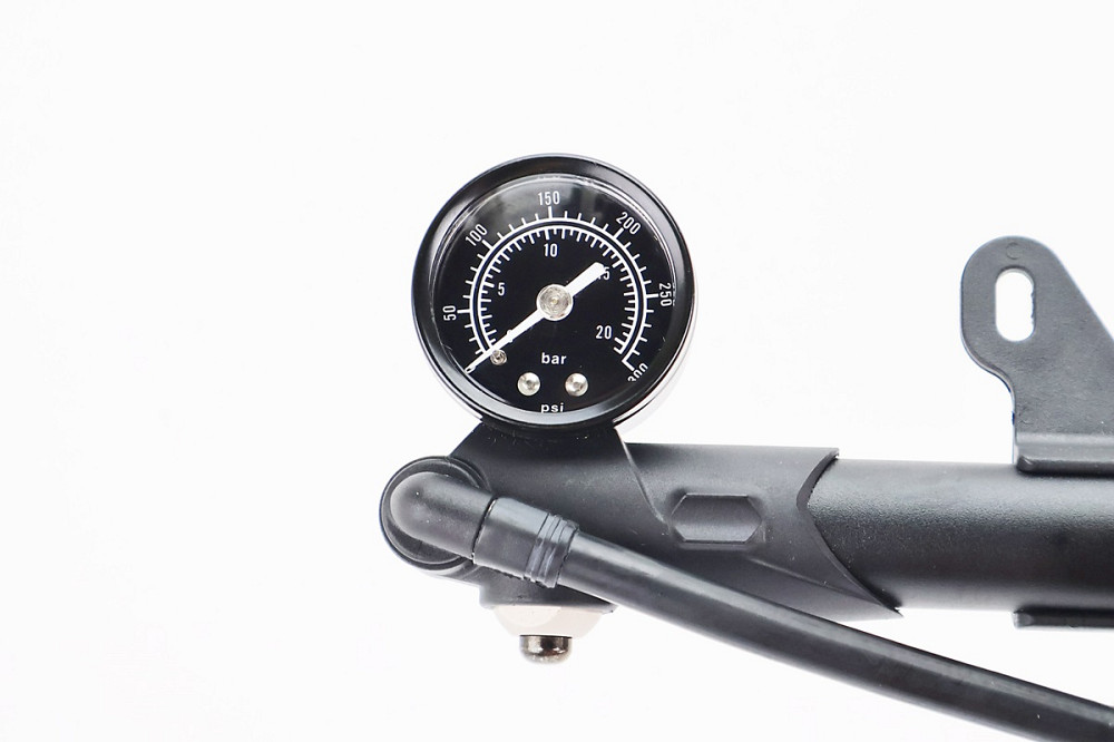 Насос алюмінієвий високого тиску 300 psi/20 bar з манометром, для повітряних амортизаторів і виделок, чорний GS-41P Киев - изображение 3