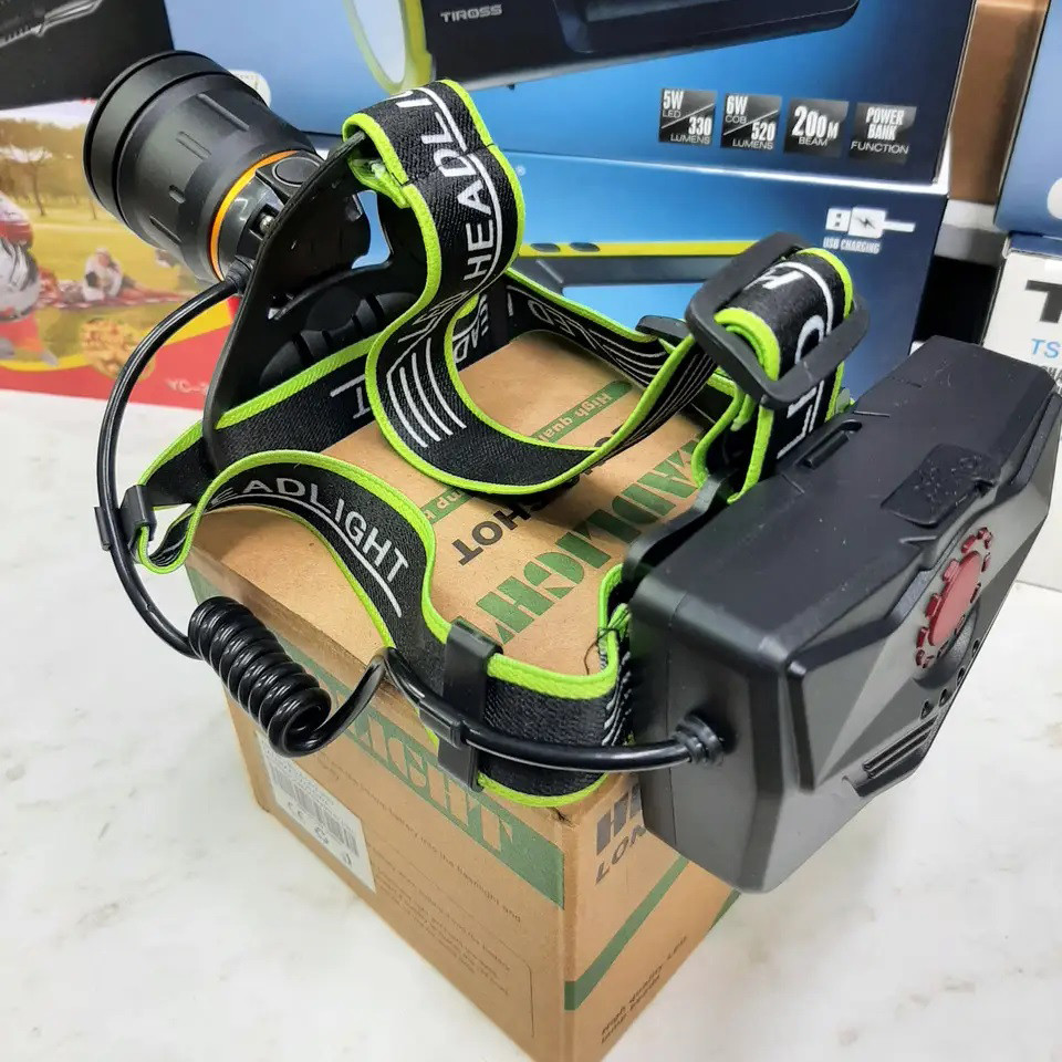 Компактный налобный фонарь Police BL-A14-3-P90, Мощный налобный LED фонарь прожектор WE-38 Львов - изображение 1