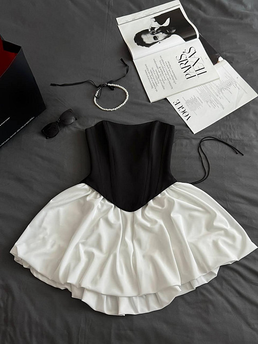 Стильный женский комплект корсет+юбка из плотной костюмной ткани 44/46 Одесса - изображение 8