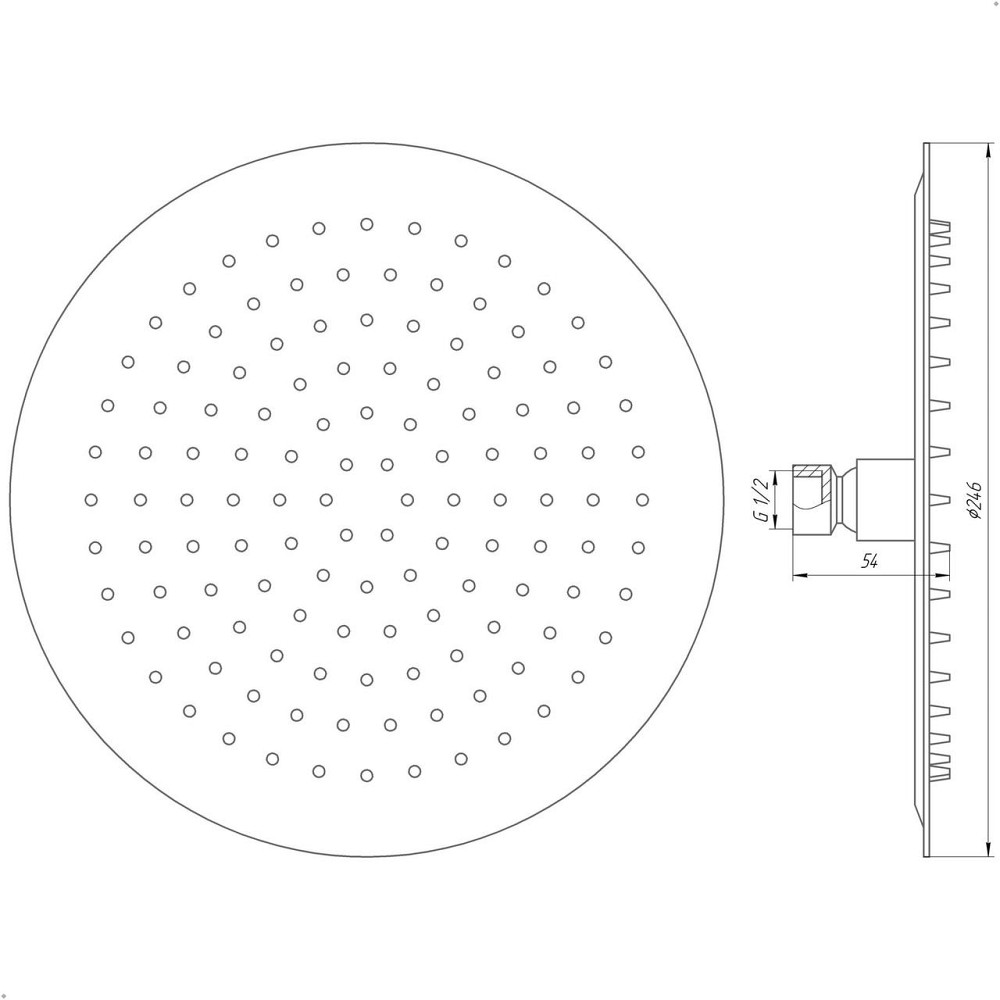 Душевая лейка Globus Lux ST-0250-R-BB (000021204) Киев - изображение 5