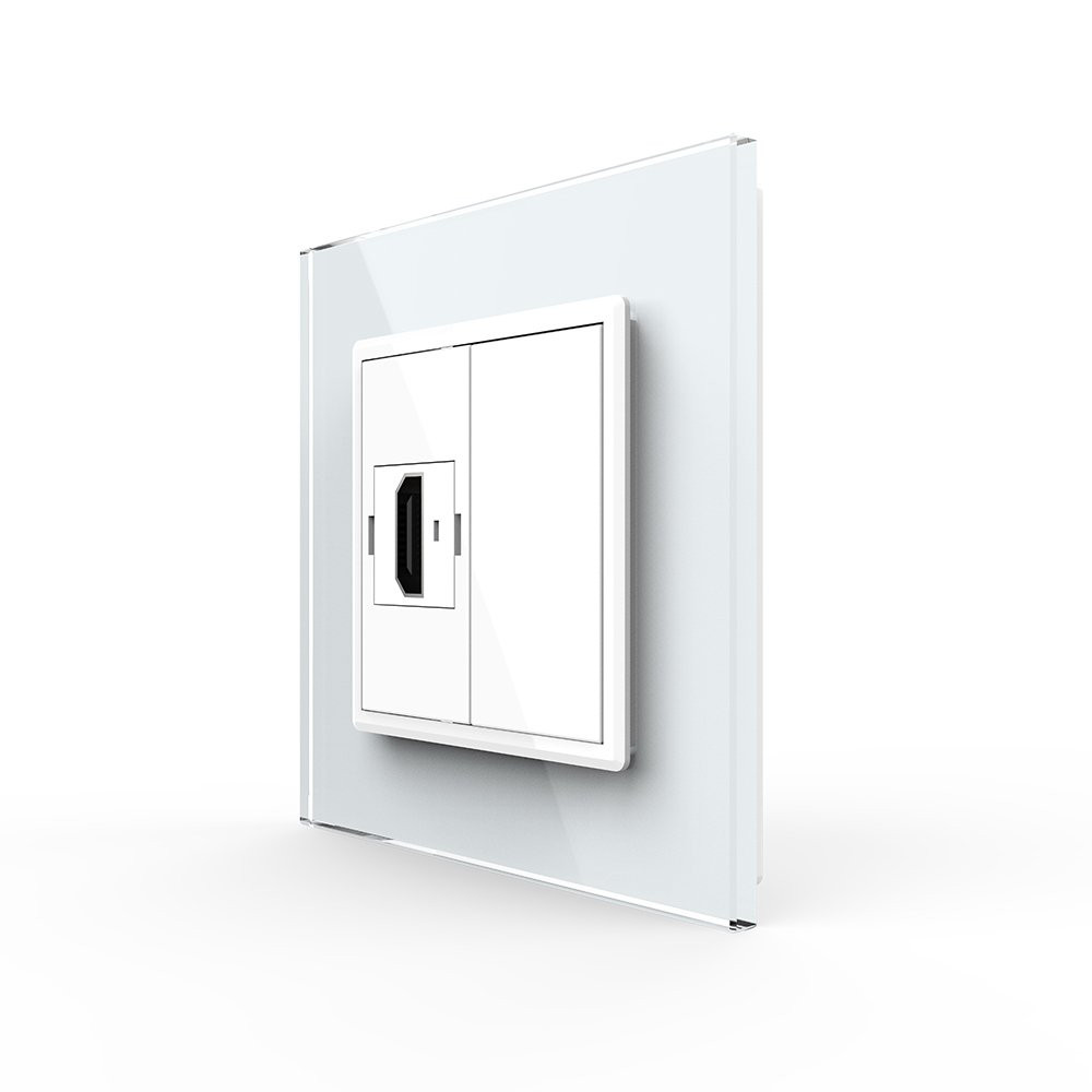 LIVOLO Розетка HDMI Livolo білий скло (VL-C7FCHD-1WP) Коломия - фото 2