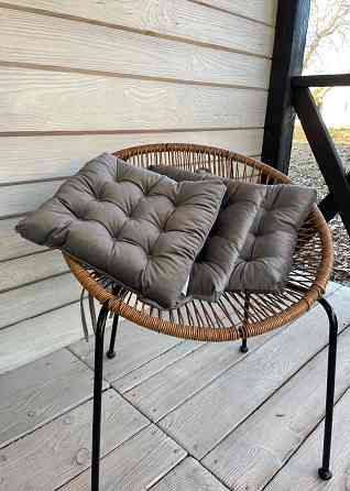 Подушка для стільців (40x40х5 см) Decorator Velour колір темно-сірий 84-112 Київ