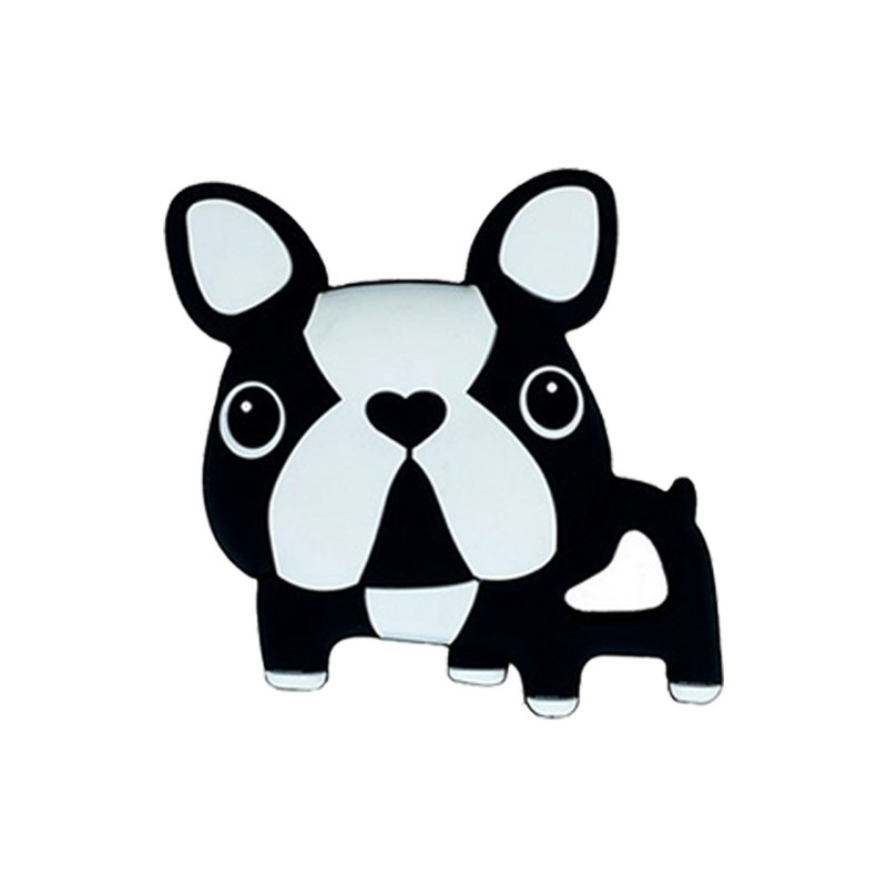 Силіконовий прорізувач "Бульдожка" MGZ-0414(Black) чорний, 8х1х8 см Вінниця - фото 1