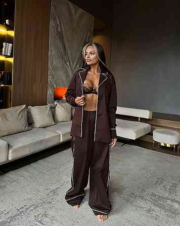 Женский стильный шелковый комплект шелк. Одесса