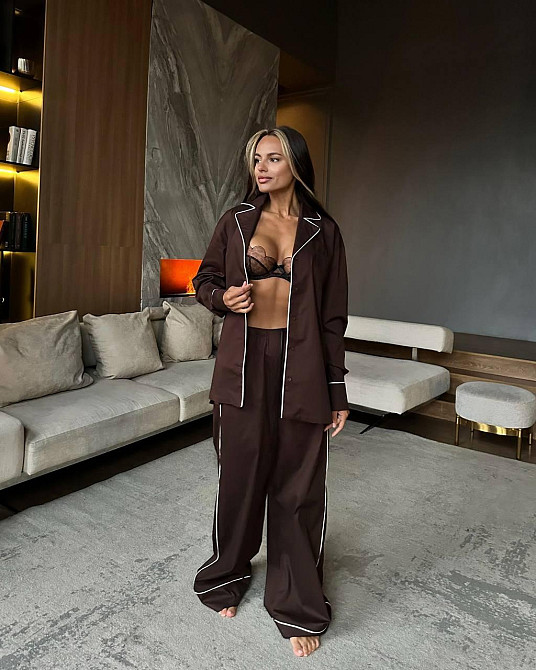 Жіночий стильний шовковий комплект шовк армані Одеса - фото 5