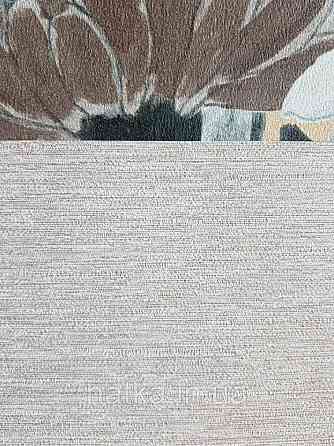 Обои виниловые Decoprint Breeze 0.53х10 м однотонные структурные тонкая полоска под ткань бежево серые Киев