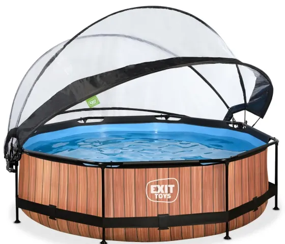 Басейн EXIT круглий з куполом 300 х 76 см у кольорі Wood Київ
