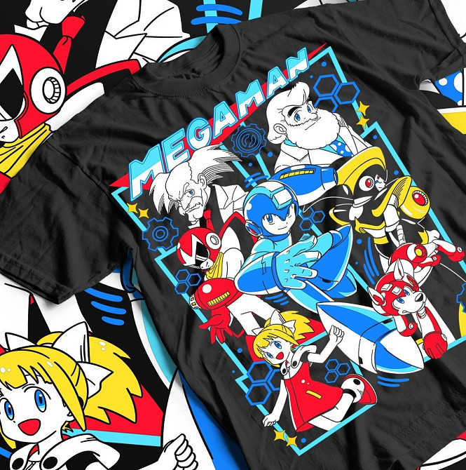 Футболка з аніме принтом Мега Відео Гаме оверсайз (S/M/L) Чорний AnimeJ0433 Дніпро - фото 1