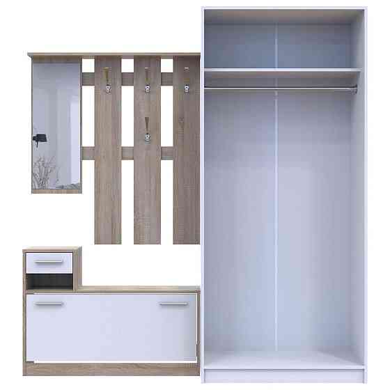 Прихожая Doros Alice и шкаф Promo Белый/Дуб сонома (DRS-011386) Львов