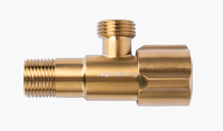 Кран угловой нерж. AQUASTRONG D5 M1/2 х M3/4 (D519) Киев