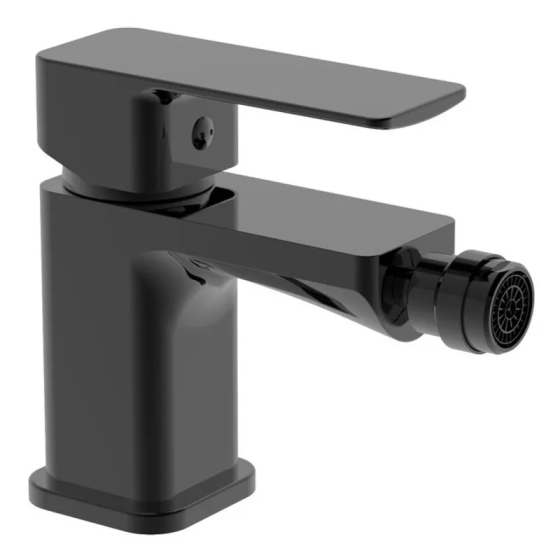 Змішувач для біде Haiba Kubus 002 BLACK чорний латунний (HB9621) Чернівці