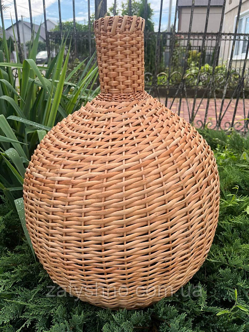 Люстра плетеная кофейная из лозы Киев - изображение 5