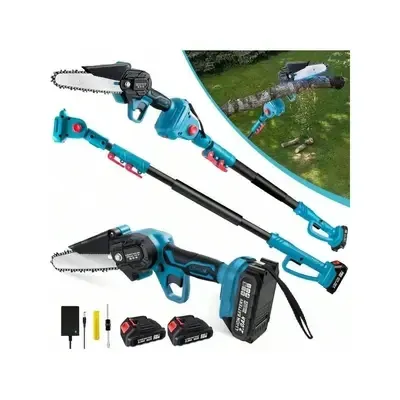 Набір 3в1 DOMOTEC: секатор, акумуляторна ланцюгова пила 6", телескопічна штанга, 68V, аксесуари Одеса - фото 2