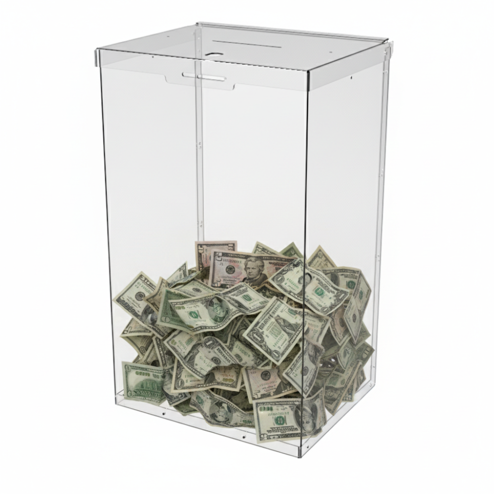 Ящик EKOSTAR с замком для пожертвований и сбора денег 250x200x420. Объем 21 литров Киев - изображение 1