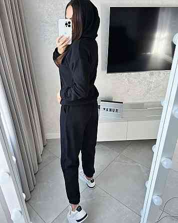 Жіночий теплий костюм-двійка в спортивному стилі з флісу 52/54 Одеса