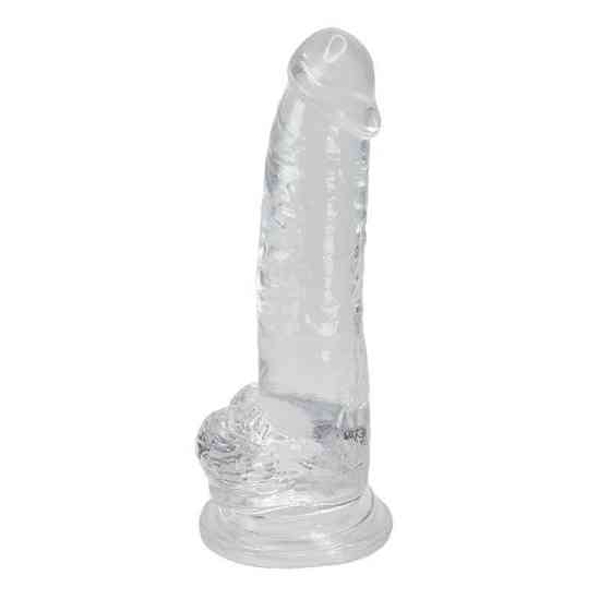 Прозрачный фаллоимитатор Alive Jelly Dildo Torrent, ТПЕ, присоска, диаметр 4.5см, длина 20,6см Sex Aura Киев