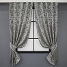 Комплект коротких штор VR-Textil Жакард Вензель № 293ш Сірий 100х170 см 2 шт (39-147)