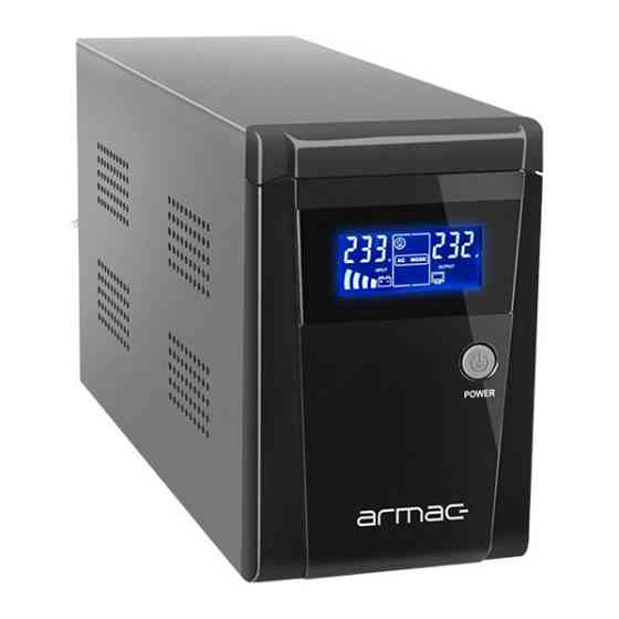 ДБЖ Armac OFFICE O/1000F/LCD, Line Interactive 1000VA/650W, 3хSchuko, USB-B LCD Metal Case (O/1000F/LCD) Киев