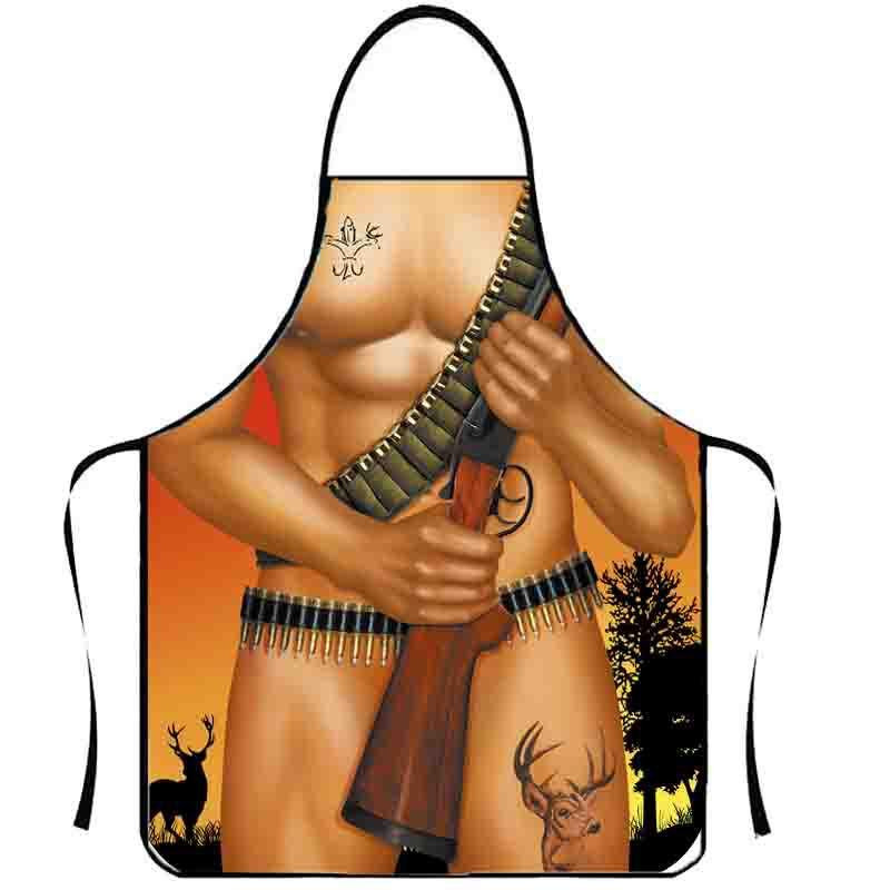 Фартук с приколом Охотник 75 на 60 см разноцветный Киев - изображение 1