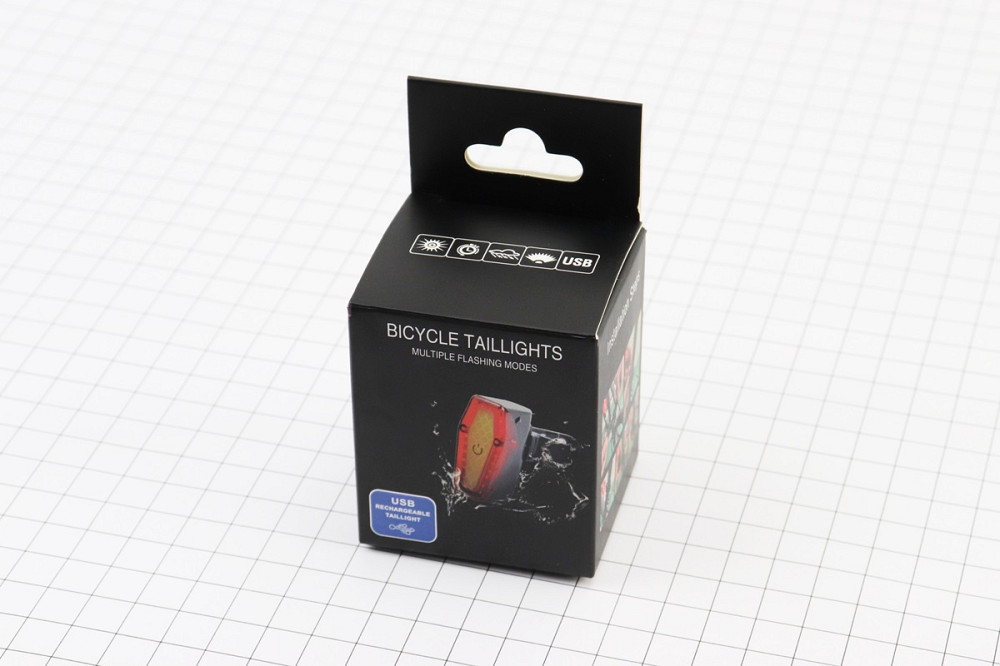 Ліхтар задній COB LED технологія, Li-ion 3.7V 500mAh зарядка від USB, вологозахисний Київ - фото 3